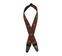 Fender Pasadena Woven Strap, Orange Wallflower, 2"