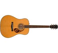 Fender PD-220E Dreadnought Acoustic Guitar, Ovangkol Fingerboard,Natural, includes a Hardshell Guitar Case