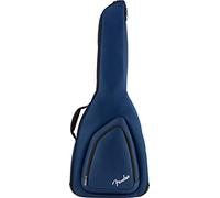 Fender Performance Plus Dreadnought Acoustic Guitar Gig Bag, Midnight Blue | Padded acoustic guitar bag, backpack straps, storage pockets, dreadnought fit, lightweight travel case, secure zip closure