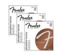 Fender Phosphor Bronze Acoustic Guitar Strings 12-53 (3-Pack)