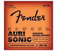 Fender Phosphor Bronze Acoustic Guitar Strings Ball End 60-12L .010-.048 Gauges Set of 12