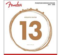 Fender Phosphor Bronze Acoustic Guitar Strings, Ball End, 60M .013-.056 Gauges, (6)