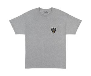Fender Pick Patch Pocket Tee Athletic Gray S