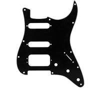 Fender 005-5267-000 3-Ply Black 11 Hole Mount H/S/S Stratocaster Pickguard (3 Screw Mounting Humbucking Pickup)