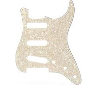 Fender Plaque 11 trous Stratocaster aged white moto