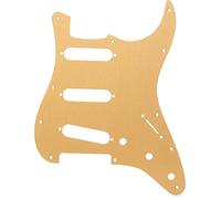 Fender Pickguard, Stratocaster® S/S/S, 11-Hole Mount, Gold Anodized Aluminum, 1-Ply