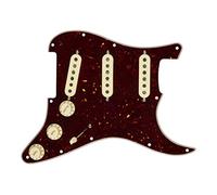 Fender Pre-Wired Strat Pickguard, Custom '69 SSS Vintage Pickup Upgrade | Drop-in Strat upgrade, Custom '69 single-coil pickups, pre-wired SSS configuration, vintage tone, fits standard Stratocaster