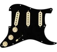 Fender Pre-Wired Strat Pickguard Custom Shop Texas Special SSS Black 11Hole | Drop-in Strat upgrade, Custom Shop Texas Special SSS pickups, pre-wired 11-hole pickguard, instant tone improvement