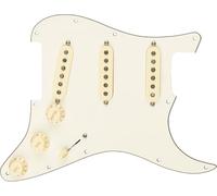 Fender Pre-Wired Strat Pickguard Original '57/'62 SSS Parchment 11-Hole | Drop-in Strat upgrade, Original '57/'62 single-coil pickups, SSS wiring, 11-hole mount, parchment finish, vintage tone