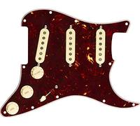 Fender Pre-Wired Strat Pickguard Original '57/'62 SSS Tortoiseshell 11 Hole | Drop-in Strat pickguard upgrade, Original '57/'62 vintage pickups, SSS configuration, 11-hole fitting, tortoise shell