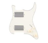 Fender Pre-Wired Strat® Pickguard, Quadra Tap™ HH, Parchment 11 Hole PG