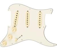 Fender Pre-Wired Strat Pickguard, Vintage Noiseless SSS, Parchment, 11-Hole | Drop-in Strat upgrade, pre-wired SSS, hum-free vintage tone, 11-hole fit, parchment finish, replacement pickguard
