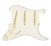 Fender Pre-Wired Strat Pickguard, Vintage Noiseless SSS, Parchment 11 Hole PG