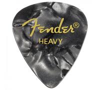 Fender Premium Celluloid 351 Shape Picks Heavy Black Moto 12 Pack