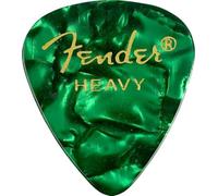 Fender Premium Celluloid 351 Shape Picks Heavy Green Moto 12 Pack