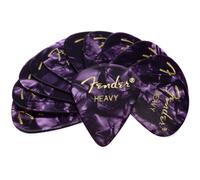 Fender Premium Celluloid 351 Shape Picks, Heavy, Purple Moto, 12-Pack