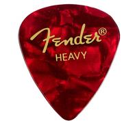 Fender Premium Celluloid 351 Shape Picks Heavy Red Moto Pack of 12