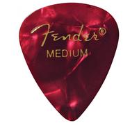 Fender Premium Celluloid 351 Shape Picks Medium Red Moto 12 Pack
