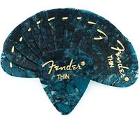 Fender Premium Celluloid 351 Shape Picks, Thin, Ocean Turquoise, 12-Pack