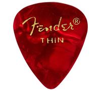 Fender Premium Celluloid 351 Shape Picks Thin Red Moto Pack of 12