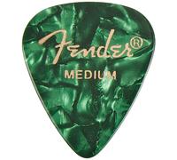 Fender Premium Celluloid Guitar Picks 351 Shape Green Moto Medium 144-Pack