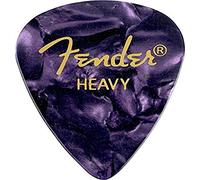 Fender Premium Celluloid Guitar Picks 351 Shape, Guitar Accessories, Purple Moto, Heavy, 144-Pack