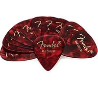 Fender Premium Celluloid Guitar Picks 351 Shape, Stocking Stuffers, Guitar Accessories, Red Moto, Medium, 12-Pack