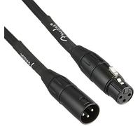 Fender Pro Microphone Cable, Balanced XLR Mic Cable, 10ft | Professional XLR mic cable, balanced audio, studio & live performance, low noise, durable construction, straight connectors