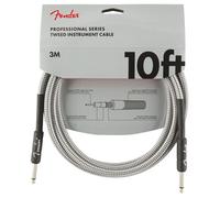 Fender Professional 10ft Straight Instrument Cable White Tweed