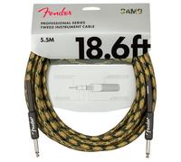 Fender Professional 18.6ft Straight Instrument Cable Woodland Camo