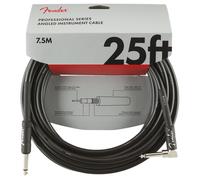 Fender Professional 25ft Straight/Angle Instrument Cable Black