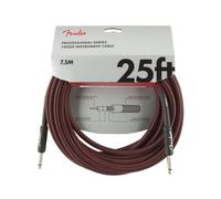 Fender Professional 25ft Straight Instrument Cable Red Tweed
