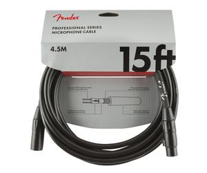 Fender Professional 4.5M/15ft Microphone Cable Black