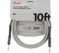 Fender Professional Series 10ft White Tweed Jack - Jack Guitar Instrument Cable