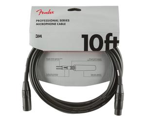 Fender Professional Series 3M/10ft Microphone Cable Black