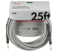 Fender Professional Series 7.5M/25ft Guitar Cable White Tweed