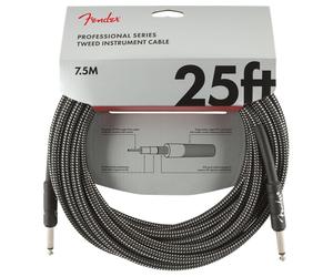 Fender Professional Series 7.5M/25ft Instrument Cable Gray Tweed