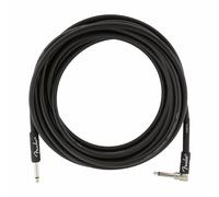 Fender Professional Series Guitar/Instrument Cable (Black, 18.6 ft, Straight/Ri…