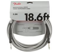 Fender Professional Series Instrument Cable 5.5M / 18.6 White Tweed