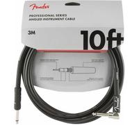 Fender Professional Series Instrument Cable - 10 ft - STR/ANG - black, 3 metre