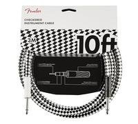 Fender Professional Series Instrument Cable, Guitar Cable, Guitar Accessories, Straight/Straight, Checkerboard, 10ft