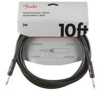 Fender Professional Series Instrument Guitar Cable, 10ft / 3m, Straight, Black