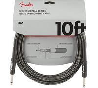 Fender Professional Series Instrument Cables, 10', Gray Tweed (3 M)