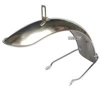 Fender Protector Fit For Jialing CUB Retro Modified Fender Stainless Steel C50/C70 Jinwang White Iron Soil Removal Motorcycle Mudguard(Silver)
