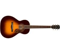 Fender PS-220E Parlor 3-Color Vintage Sunburst Electro-Acoustic Guitar with Case