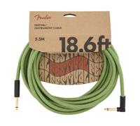 Fender Festival Cables Green R/A instrument cable, 5.5 m