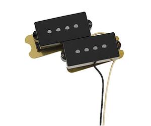 Fender Pure Vintage '60 Precision Bass Pickup Set, P Bass Upgrade | Drop-in P bass pickup replacement, authentic 60s vintage tone, split single-coil, ideal Precision Bass upgrade