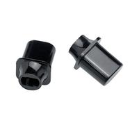 Fender Pure Vintage Telecaster Top Hat Style Switch Tip/Knob Pack of 2 (Black)