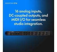 Fender Quantum LT 16 | 16-in 8-out USB-C Audio Interface for Music Production, Eight MAX-HD Mic Preamps, 14 Line Inputs, Low-Latency Drivers, Loopbac