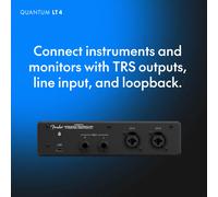 Fender Quantum LT 4 | 4x2 USB-C Audio Interface for Music Production,